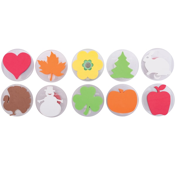 Ready 2 Learn Giant Stampers, Holiday Shapes, Set of 10 CE6726 - main